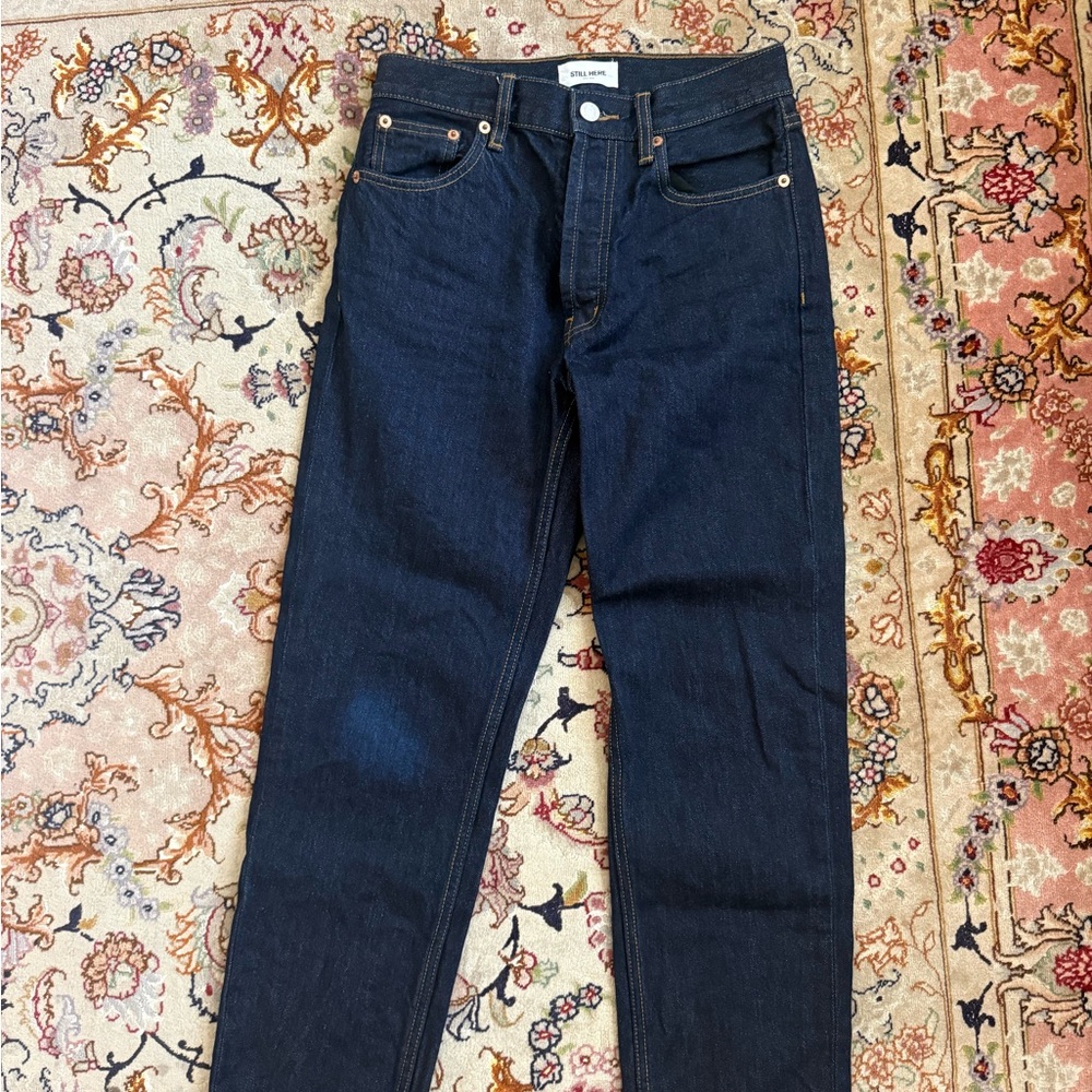 Women’s Straight Leg Jeans in Deep Indigo